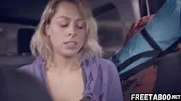 Cute hitchhiker teen gets double penetrated for a free ride. Watch full on FreeTaboo net!