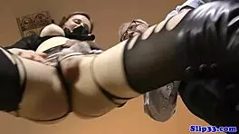 Busty uk amateur gets pounded hard doggystyle with titty fuck