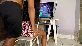 Neighbor's Girlfriend Learns Video Games