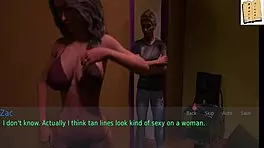 Hey, imagine a wife and her stepmother sharing intimate moments with a brunette milf