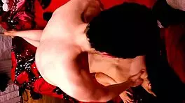 amateur couple gets passionate in pov close-up sex