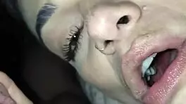 teen 18+ latina feels intense pleasure sucking cock