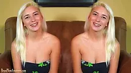 big boobs teen hottie masturbates wildly on casting couch.