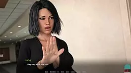 Intriguing rockstar roleplay with redhead brunette babe in game