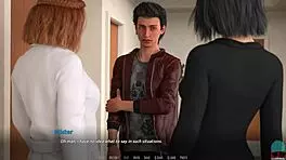 Intriguing rockstar roleplay with redhead brunette babe in game