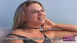 Hell Yeah, Nerdy College Girl Flashes Big Boobs on Camera!