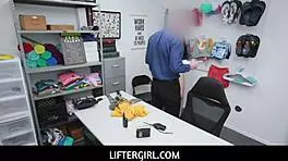 Liftergirl - Sucking Officers Dick Can Let Her Go Home - Judy Jolie