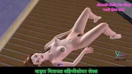 bold teen girl masturbates intensely with carrot on floor