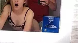 I met a tiny petite young freshman at the town club and fucked her in the hotel bathroom.