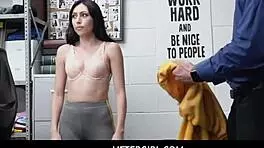 Liftergirl - Sucking Officers Dick Can Let Her Go Home - Judy Jolie