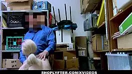 Lexi Lore Complies with Security Officer After Shoplifting Her Tight Pussy!