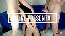 Skinny Shy Girl Gets Double Anal and Pussy Fucking!