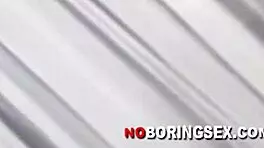 Naughty brunette takes hardcore anal fuck with big cock gaping