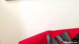 Naughty brunette takes hardcore anal fuck with big cock gaping