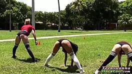 watch these teens get fucked and facials at the party