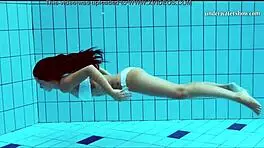 hot tits and shaved pussy in pool 😍