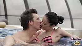 hey, can you believe this old guy scored with a stunning young 18+ czech?