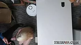 Police officer seduces petite teen thief