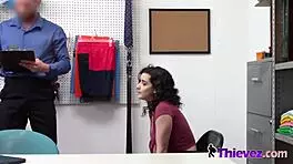 Delicious curly haired angry teen 18+ gets her nice ass bent over for doggystyle.