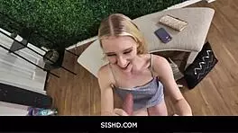 stepdad helps petite 18+ teen make ex jealous