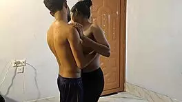 husband returns home and enjoys intimate moments with teen wife