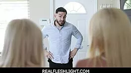 Realfleshlight - Freeuse Blonde Teen Step Sisters Threesome With Husband - Nikki Sweet Sabrina Snow