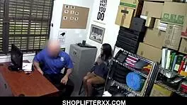 i caught vienna black shoplifting and fucked her hard in the office as the lp officer
