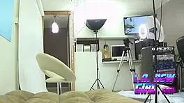 Cute Teen Pornstar Interview on Sofa Massage!