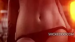 Tiny Brunette Rides Monster Cock In Heels