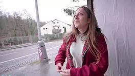 Public Agent bangs Spanish punk babe Venom Evil hard in public!