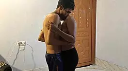 husband returns home and enjoys intimate moments with teen wife