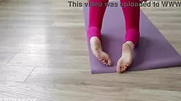 Sultry Yoga Session with Tall Redhead Aphrodite in Serenity