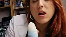 I Filmed This Teen Using Bad Dragon Dildo For Creampie