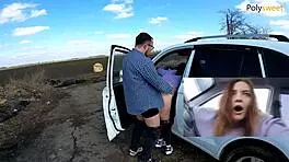 Hidden Cam Catches Teen Strapon Play Outdoors