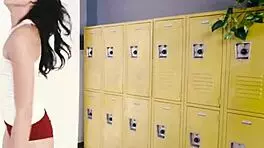 Is this teen's bathtub sex a 4some party? Blowjob in dorm!