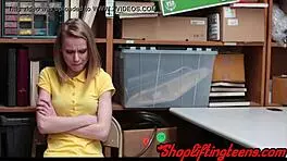 Tiny Teen 18+ Thief Caught on Cam with Guard