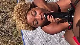 Nina Rivera And Porsha Carrera Have Fun Outside With Strapon