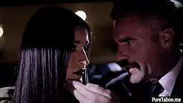 Slut Teen Gets Rough Banged in Domination Threesome Sex