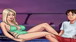 summertimesaga blowjob on yacht with big ass anime chick 😍