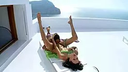 Adria And Mia Share Beautiful Lesbian Kisses