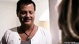 Older Man Convinces Petite Teen to Pose Nude