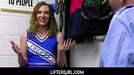 Curly Haired Blonde Teen Thief Celestina Blooms Gets Caught and Punished for Felony