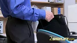 Caught thief fucked by monster cock