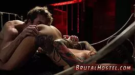 young tourist felicity gets fucked by huge dildo in bondage hd