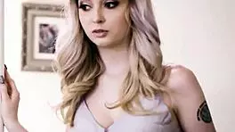 Older Man Convinces Petite Teen to Pose Nude