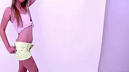 Blonde teen 18+ begs step-dad for a sticky finish