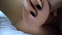 Girlfriend Masturbates With Dildo And Vibrator, Orgasms