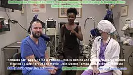 Doctor Tampa Performs Yearly Gyno Exam on Rina Arem with Nurse Stacy Shepard's Assistance