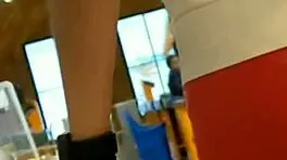 Young Girl Shows Off Her Tight Shorts And Nice Ass In The Market