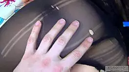 Tore Pantyhose For Fan Toy Fuck